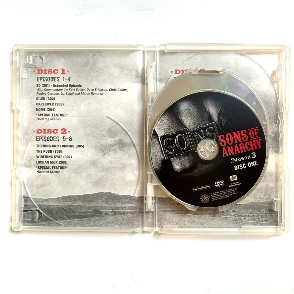 SONS OF ANARCHY Season 3 - DVD - Charlie Hunnam and Ron Perlman - Picture 8 of 12
